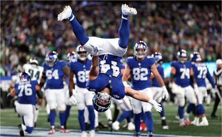 NFL: Giants arrollan a los campeones Eagles en el inicio de la Semana 6