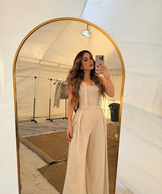 Así fue el look de Cynthia Rodríguez en la boda más viral del fin. Foto: Instagram @cynoficial