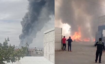 Incendio consume predio en Buenavista, Tultitlán