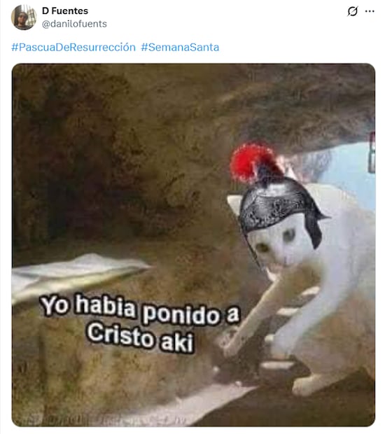 Memes de Domingo de Resurrección. Foto: X