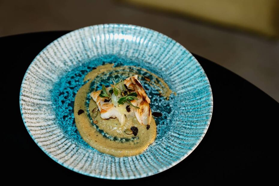 Lenguado en pipián verde  del chef Rurik Salazar / Foto: Cortesía de Paradisus by Meliá