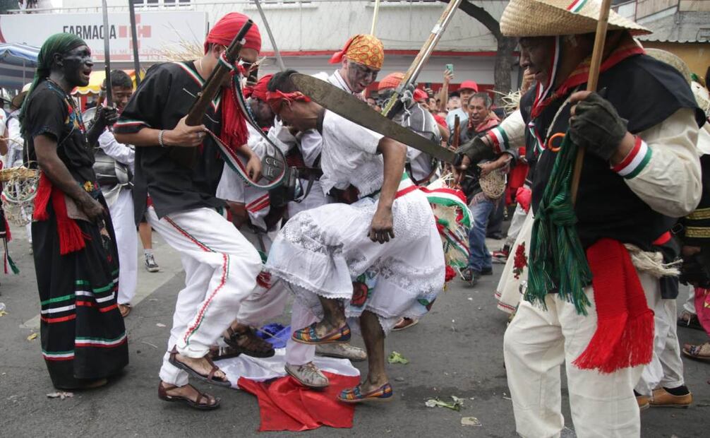 Representación de la batalla de Puebla. Foto: Carlos Mejía. EL UNIVERSAL
