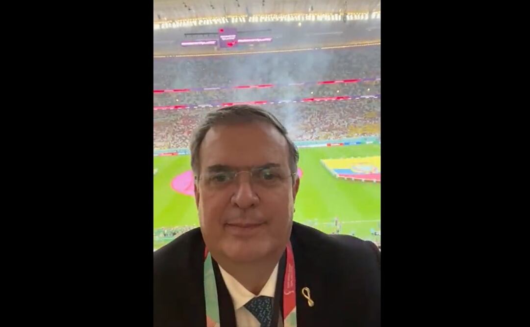 Marcelo Ebrard en Qatar, sede de la Copa del Mundo 2022. Foto: Twitter @m_ebrard