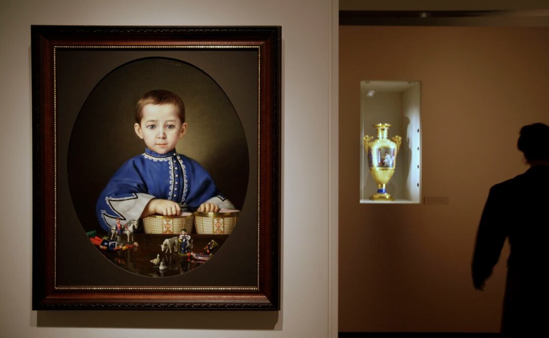 El óleo "Portrait of a boy from the Terlikov family", en el Hermitage. Foto: AP/Peter Dejong, archivo
