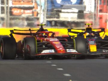 FIA considera "incidente de carrera" el choque de Carlos Sainz con Checo Pérez en Bakú