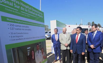 Colocan primera piedra de Hospital General de Tláhuac del ISSSTE