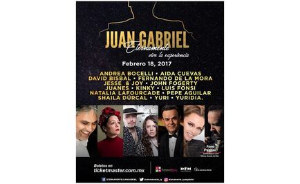 Dan a conocer cartel de homenaje a Juan Gabriel