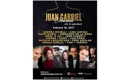 Dan a conocer cartel de homenaje a Juan Gabriel