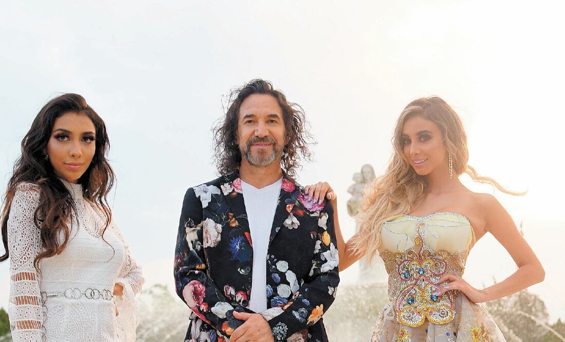 El Buki afirma que sus hijas siempre han mostrado interés por el arte. CORTESÍA