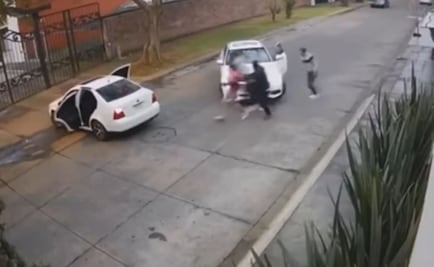 Captan momento en que secuestran a mujer en Michoacán