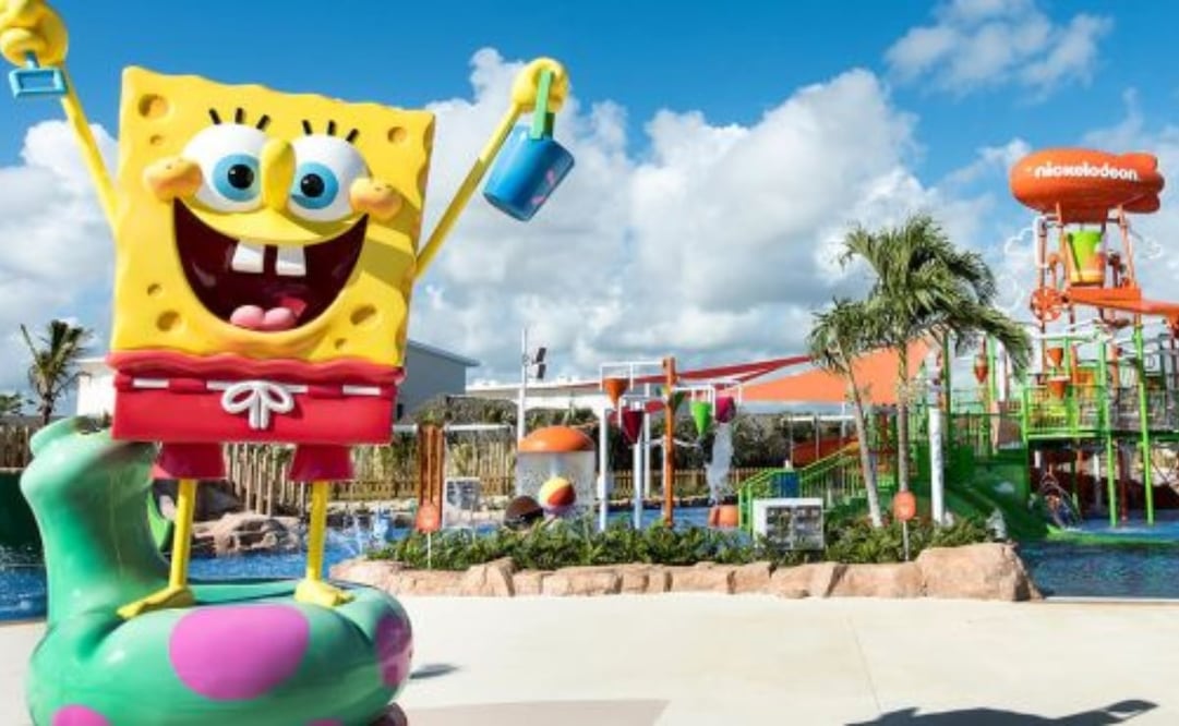 El parque acuático del Hotel Nickelodeon tiene 21 toboganes. Foto: Karisma Hotels