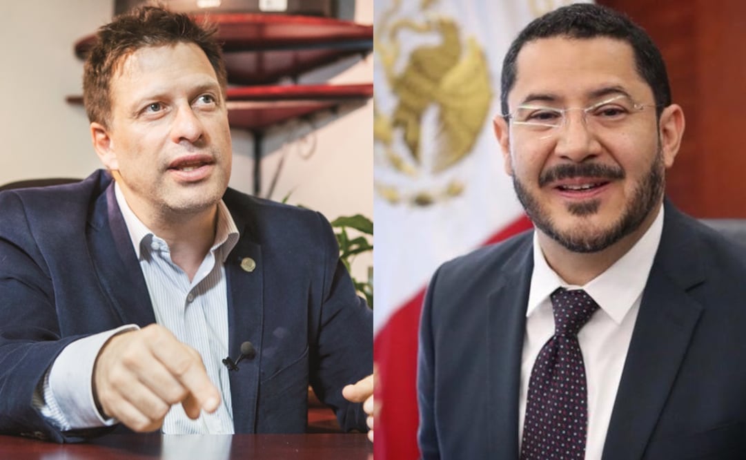 Fernando Belauzarán y Martí Batres. Foto: Especial