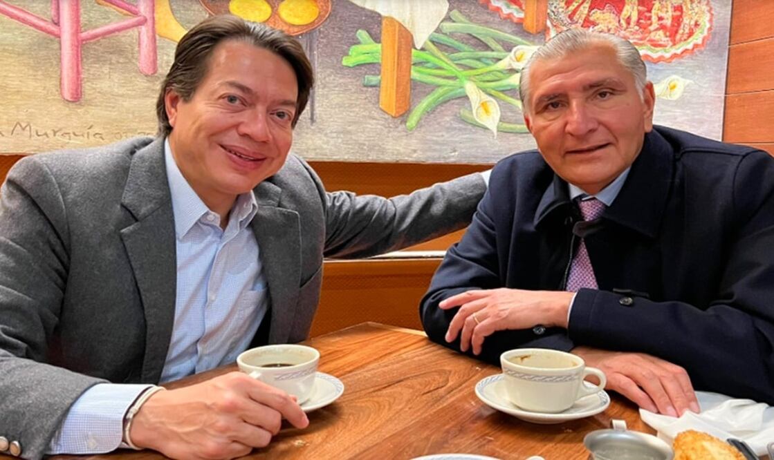 El día de ayer, el líder nacional de Morena, Mario Delgado, se reunió con el secretario de Gobernación, Adán Augusto López Hernández. Foto: @mario_delgado