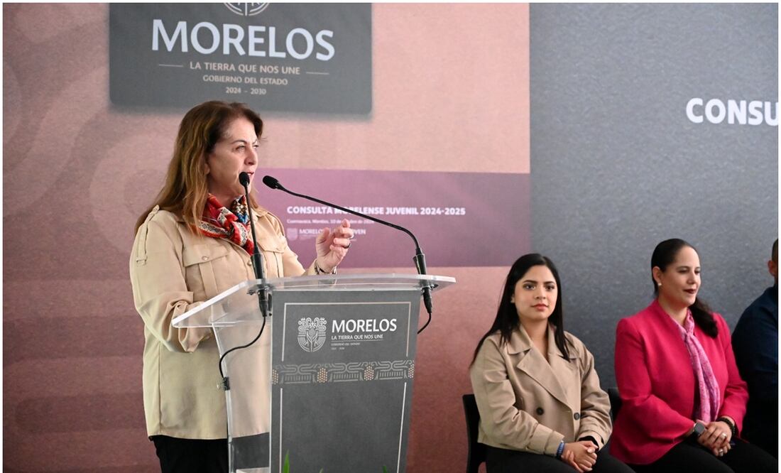 La gobernadora, Margarita González, llama a despenalizar el aborto en Morelos (10/10/2024). Foto: Justino Miranda / EL UNIVERSAL