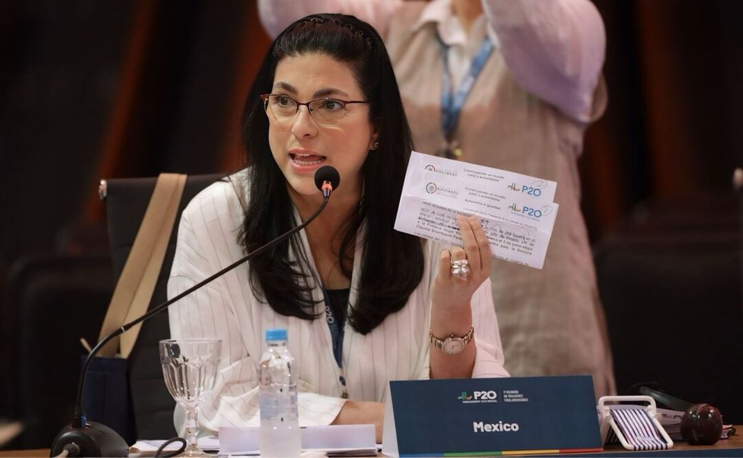 Diputada Marcela Guerra participa en la Primera Reunión de Mujeres Parlamentarias del P20 en Brasil. Foto: Especial