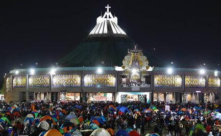 Tras dos años de restricciones sanitarias y con miles de creyentes, realizan misa de las mañanitas en Basílica de Guadalupe