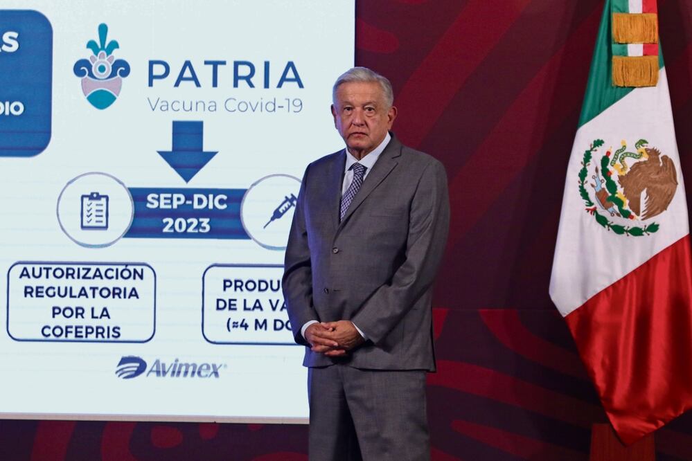 Desde febrero de 2021, el entonces presidente Andrés Manuel López Obrador prometió que México tendría su propia vacuna contra el Covid-19. Foto: Archivo EL UNIVERSAL