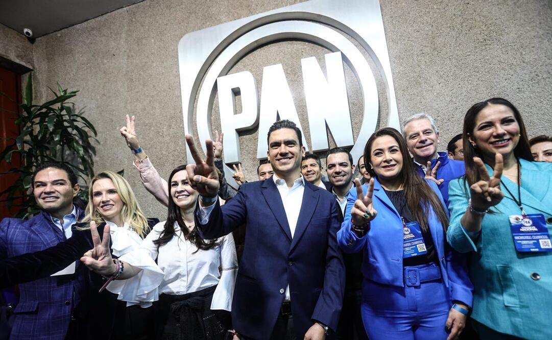 Jorge Romero preside la sesión ordinaria del Consejo Nacional del PAN como dirigente nacional del partido blanquiazul. FOTO: Gabriel Pano / El Universal
