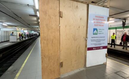 Sustituyen escaleras eléctricas en Bellas Artes; Metro ajusta ascensos y descensos en Línea 8