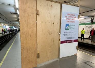 Sustituyen escaleras eléctricas en Bellas Artes; Metro ajusta ascensos y descensos en Línea 8