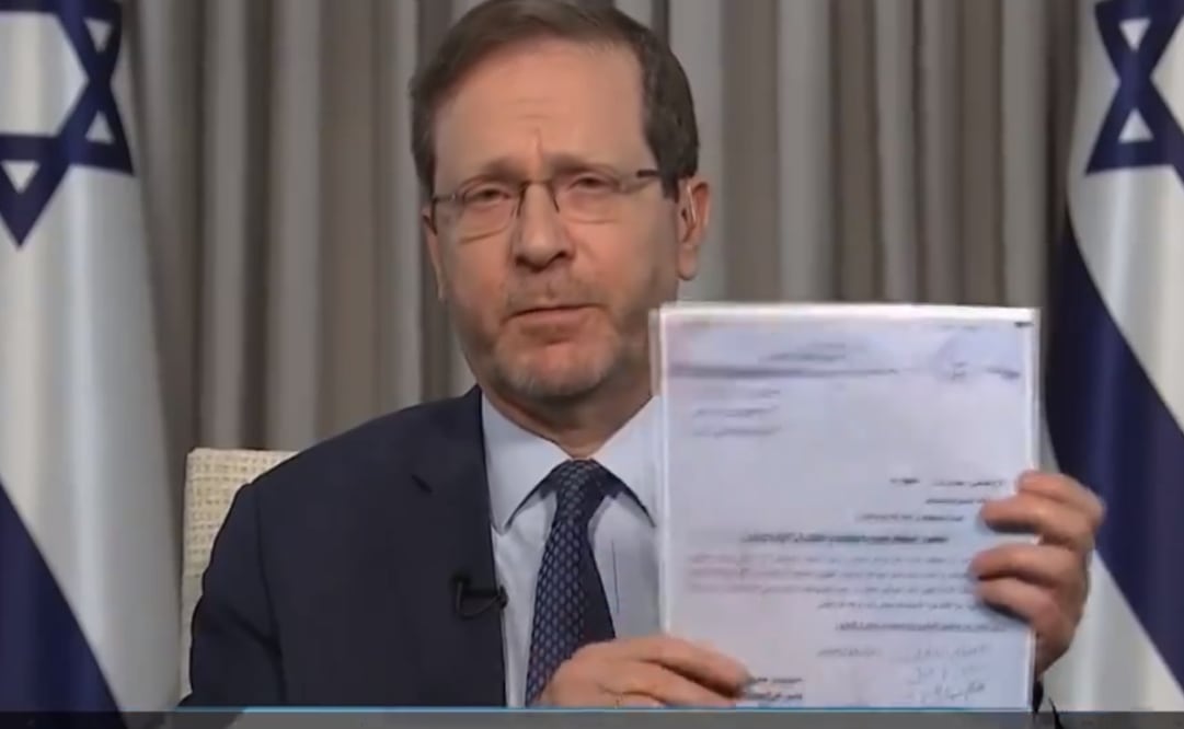 Presidente israelí, Isaac Herzog. Foto: X @Isaac_Herzog