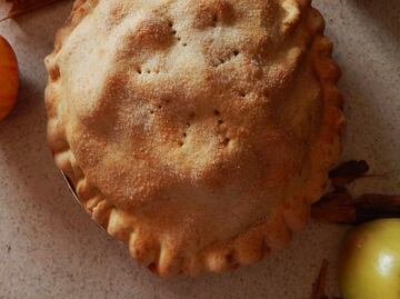 Hornea un pie de manzana al estilo americano