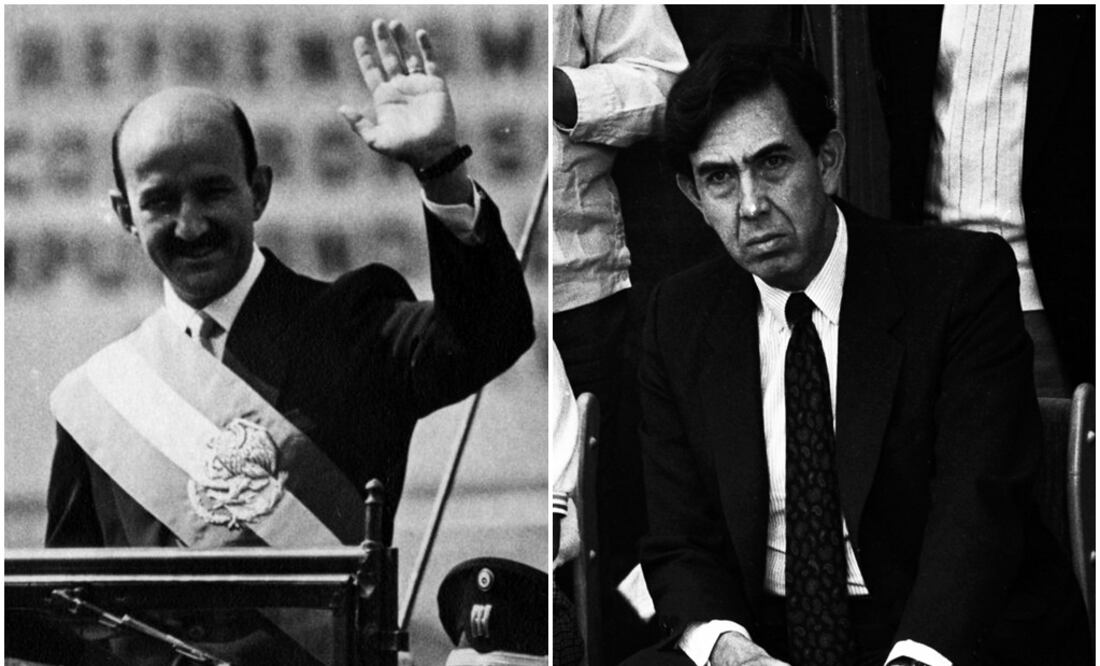 Cuauhtémoc Cárdenas y Carlos Salinas de Gortari. Foto: Archivo / EL UNIVERSAL