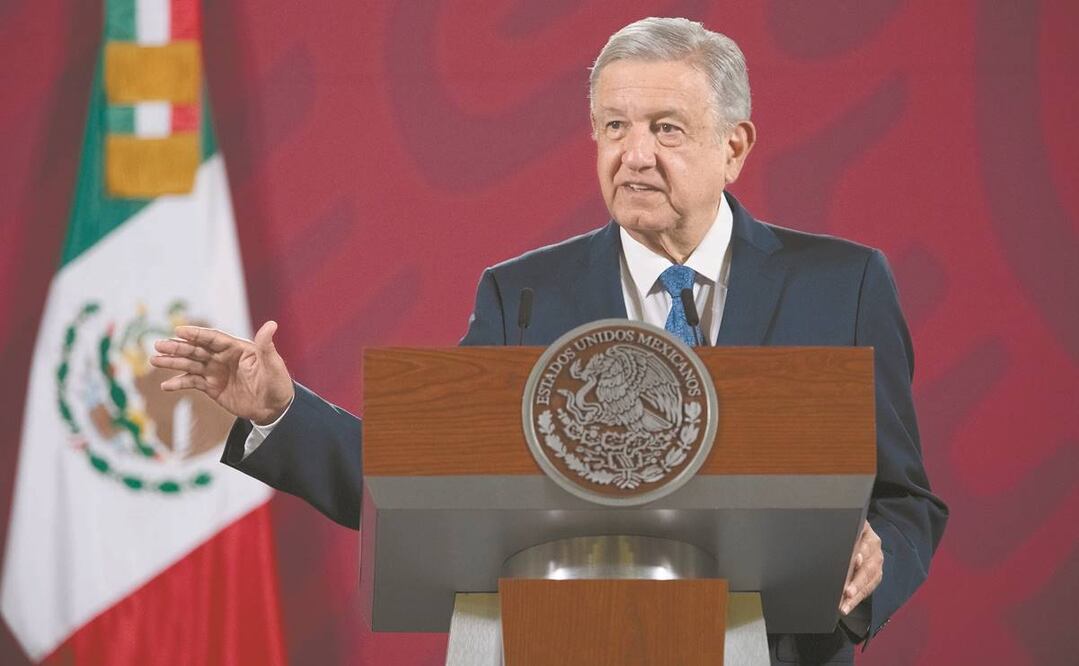 El presidente Andrés Manuel López Obrador dijo que la Federación no intervendrá para que se liberen las vías del tren en Chihuahua. Foto: PRESIDENCIA
