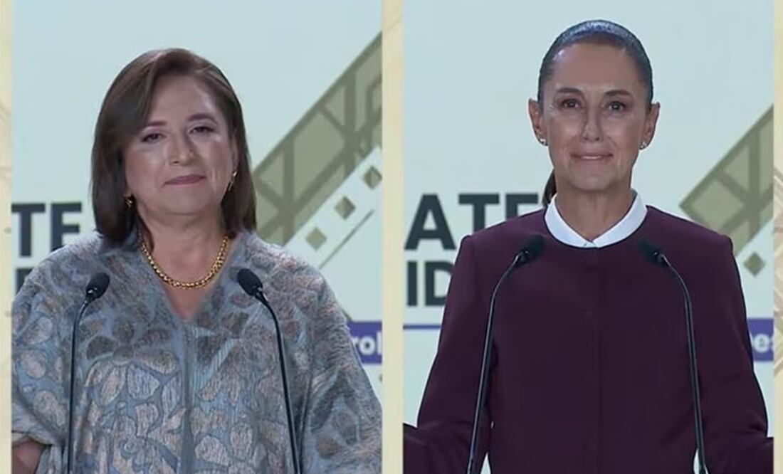 El PAN y Xóchitl Gálvez interpusieron una queja contra Claudia Sheinbaum, al señalar que sus expresiones en el debate contienen datos inexactos. Foto: captura de pantalla
