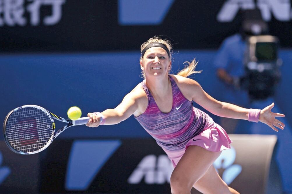 Victoria Azarenka entrenó sin inconvenientes y muy motivada (NARENDRA SHRESTHA. EFE)