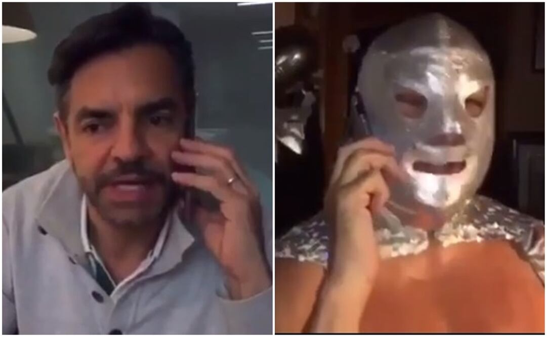 Eugenio Derbez y "El Hijo del Santo". Foto: Especial  