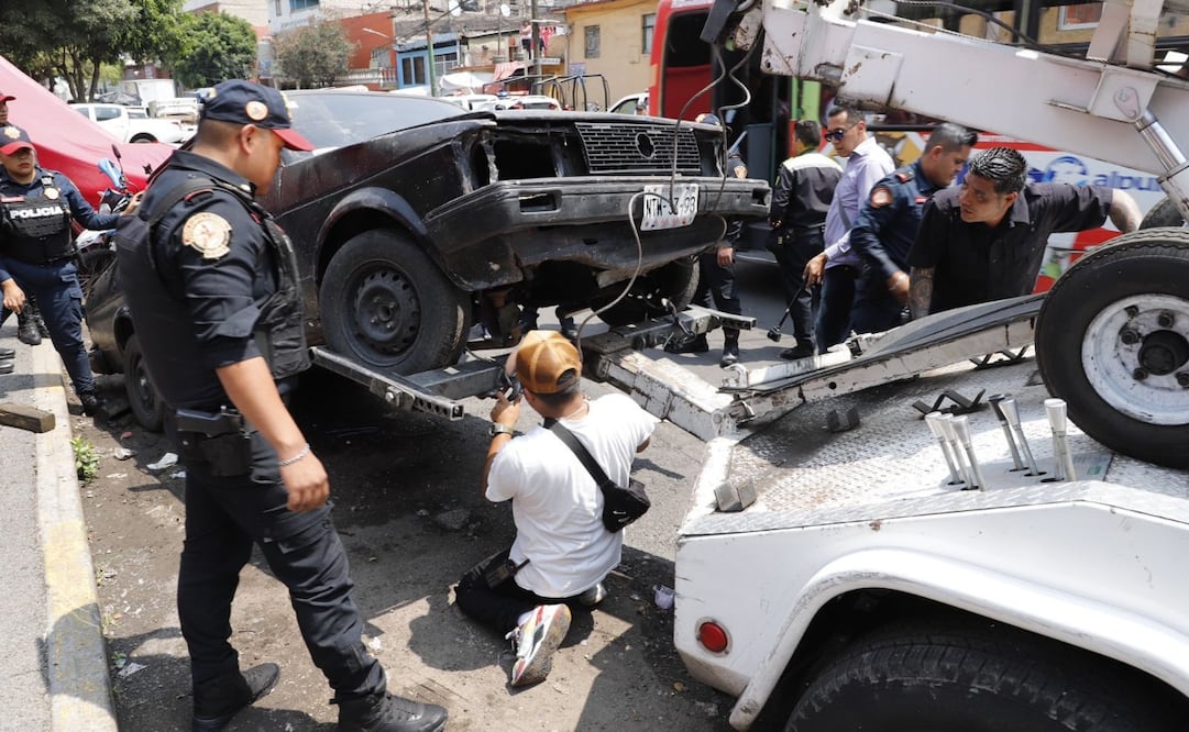 Lía Limón dio a conocer que en este operativo participaron 4 grúas, 7 vehículos y 40 elementos de seguridad. Foto: Especial