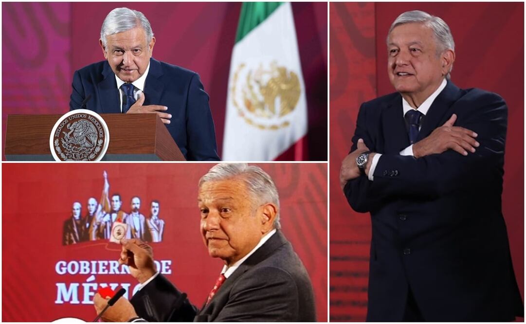 Cuestionado sobre si evaluaría cancelar sus conferencias mañaneras, el mandatario respondió: “No, brincos dieran". Foto: EL UNIVERSAL / AFP 