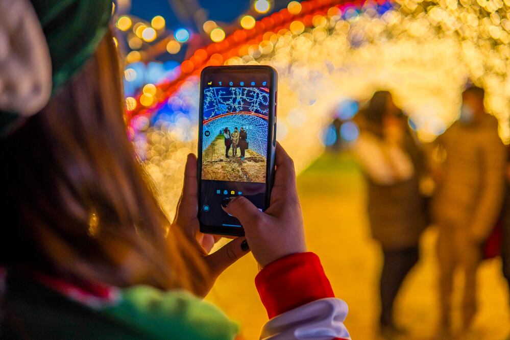 Brillafest, el festival que celebra la Navidad y el Día de Muertos con luces. Foto: Brillafest