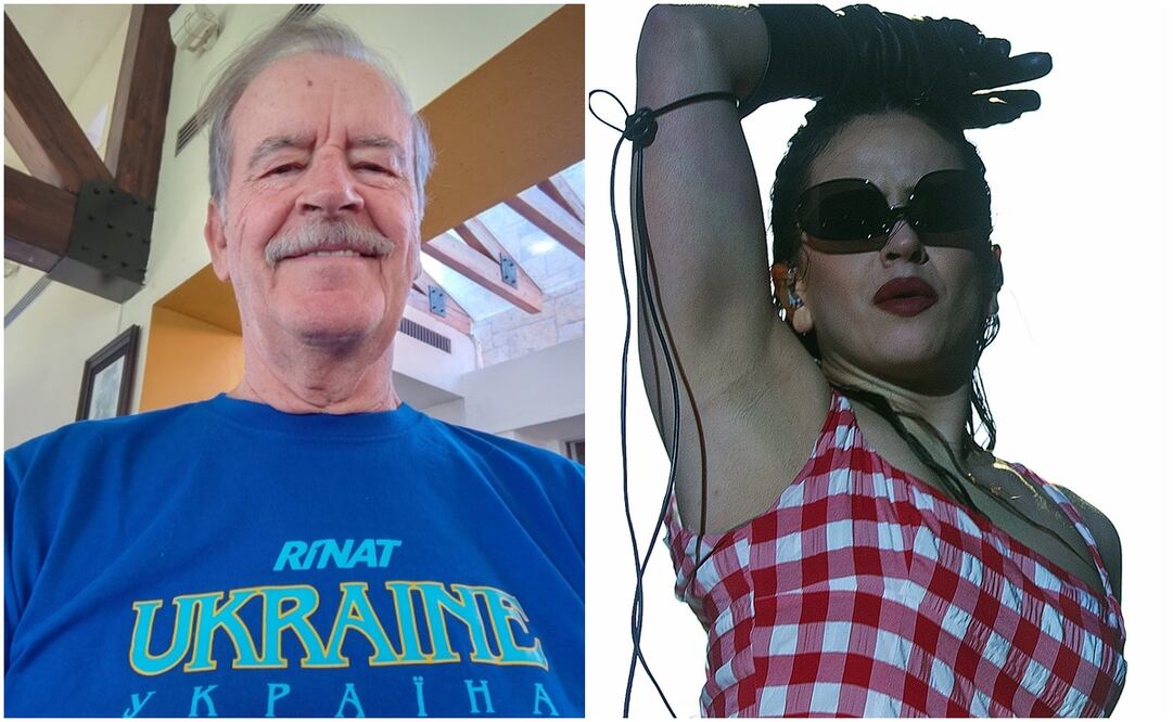 Fox critica concierto gratis de Rosalía en el Zócalo. Foto: EFE / Twitter @VicenteFoxQue