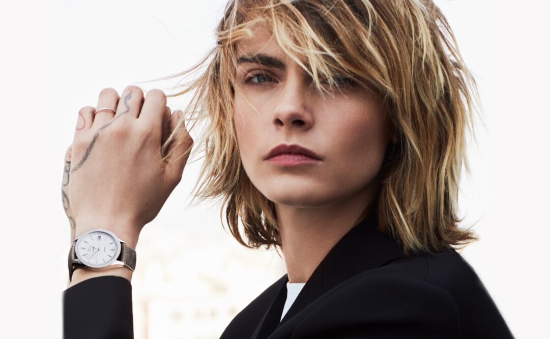 La modelo y actriz Cara Delevingne presenta la nueva colección de Carrera Lady de TAG Heuer.