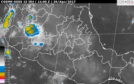 Lluvia y posible granizo se prevén en la Ciudad de México