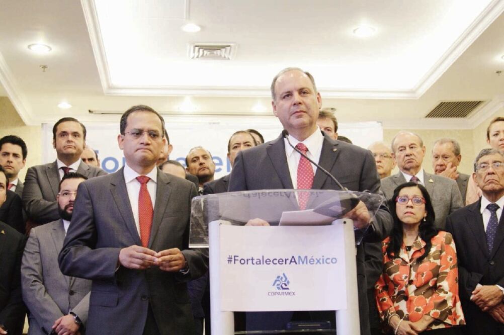 Gustavo de Hoyos, presidente de Coparmex, entregó a Hacienda una lista de 10 modificaciones al esquema fiscal (CORTESÍA)
