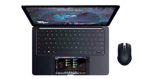 Razer une una laptop y un teléfono Android
