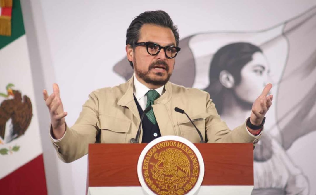 El director general del Instituto Mexicano del Seguro Social (IMSS), Zoé Robledo Aburto, durante la mañanera del 13 de enero del 2026. Foto: Luis Camacho / EL UNIVERSAL