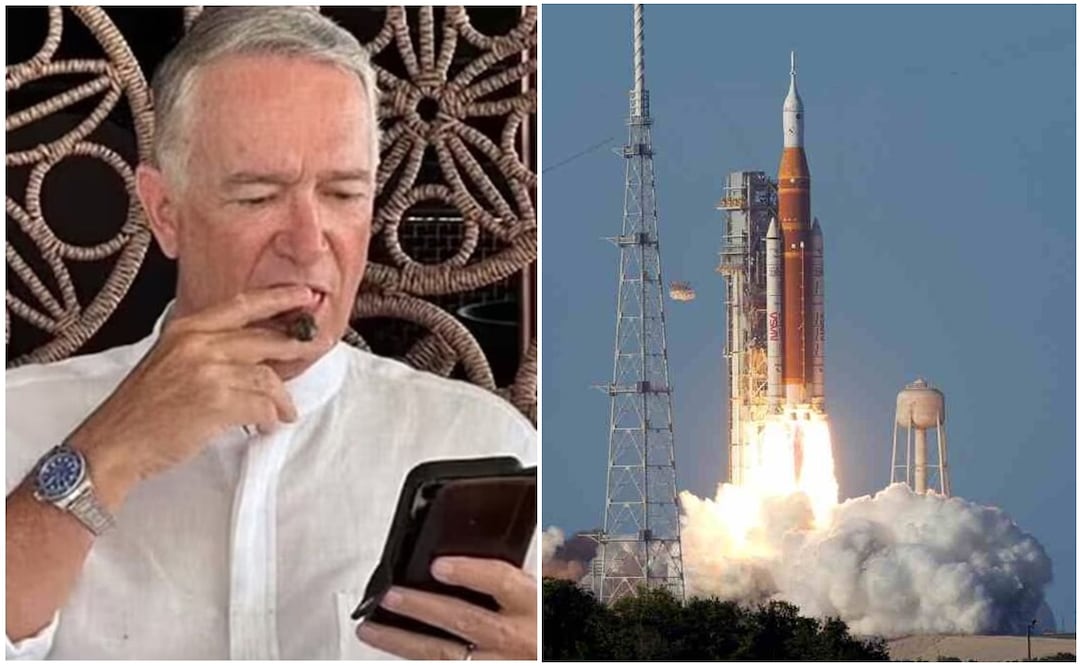 El empresario encendió la polémica tras el despegue de la nave espacial. Foto: Captura de pantalla / AP