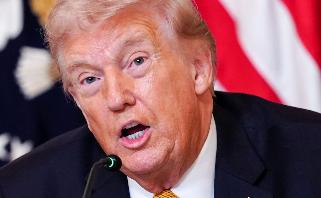 Donald Trump habla durante una ceremonia en el John F. Kennedy Center for Performing Arts. (16/03/26) Foto: EFE