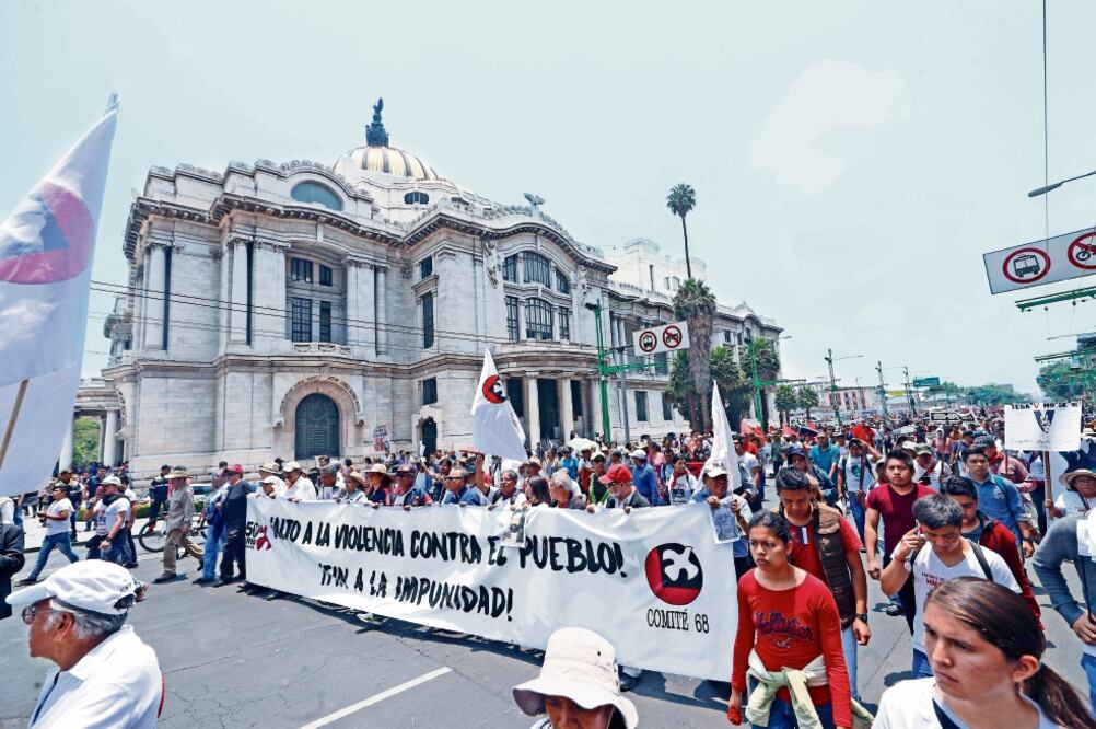 Marcha del Comité 68 marzo de 2023. Foto: IRVIN OLIVARES. EL UNIVERSAL