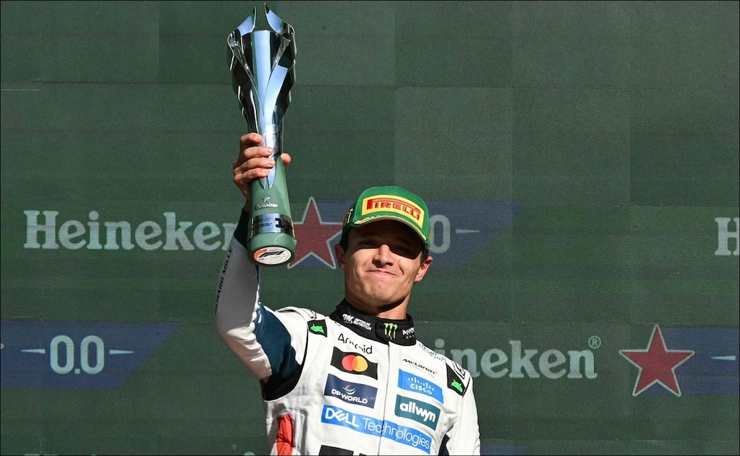 Lando Norris se río ante los abucheos del público en el Gran Premio de México: "Lo hace más entretenido" / AFP