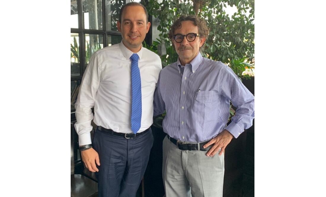 Marko Cortés, líder nacional del PAN y Gabriel Quadri, excandidato presidencial. Foto: Twitter @MarkoCortes
