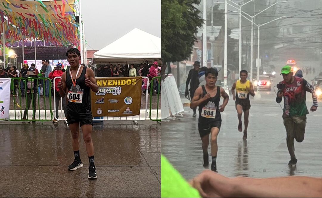 Ni la lluvia detuvo la carrera de los 10K en Guachochi; Jesús Quiroz y Gabriela Cortez, los ganadores de la edición 2025 - Foto: Edgar Enríquez/EL UNIVERSAL