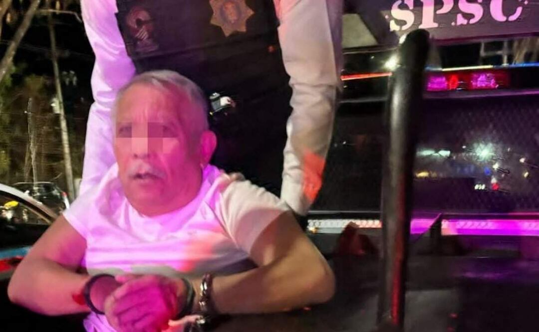 Detienen a Jorge González Valdez, director del periódico Tribuna de Campeche (10/04/2025). Foto: Especial