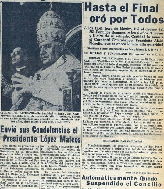 Así han anunciado las muertes de los Papas