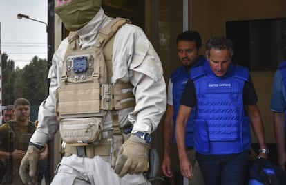 Grossi abandona Zaporiyia, pero deja a varios inspectores en central nuclear