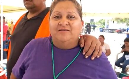 "Le agradezco que haya venido a tomarse la foto con mi dolor", familiar de minero envía mensaje a AMLO